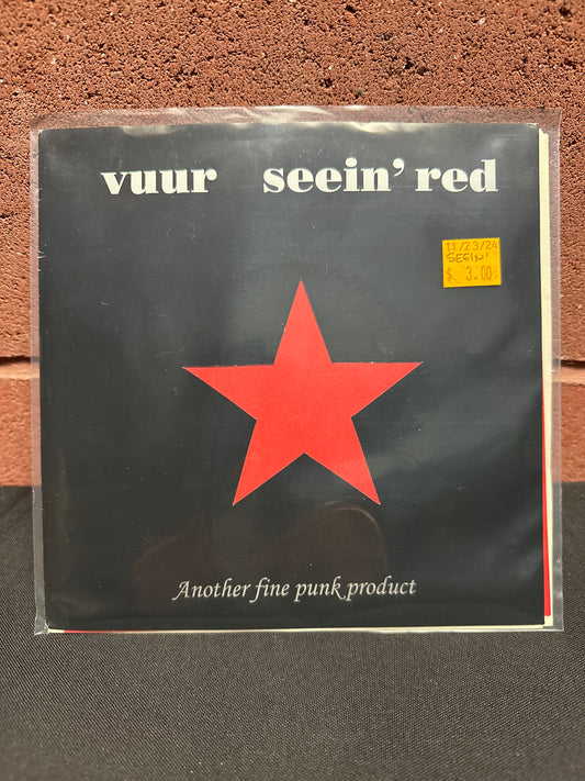 Used Vinyl:  Seein' Red / Vuur ”Another Fine Punk Product” 7"