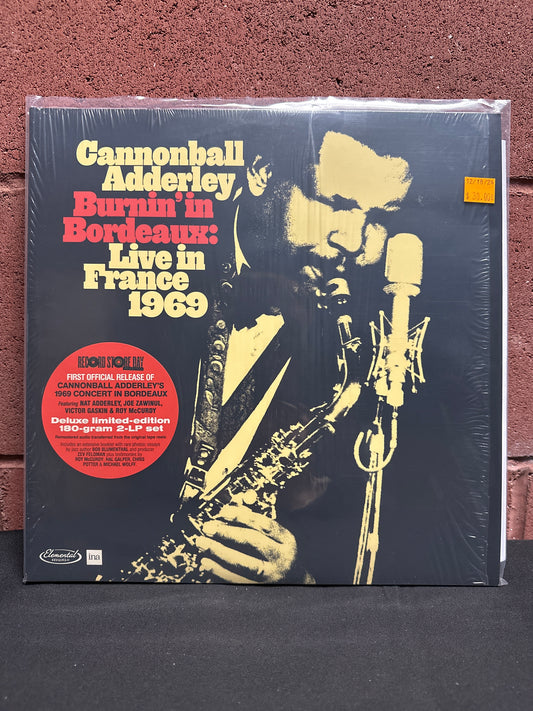 Used Vinyl:  Cannonball Adderley ”Burnin' In Bordeaux: Live in France 1969” 2xLP