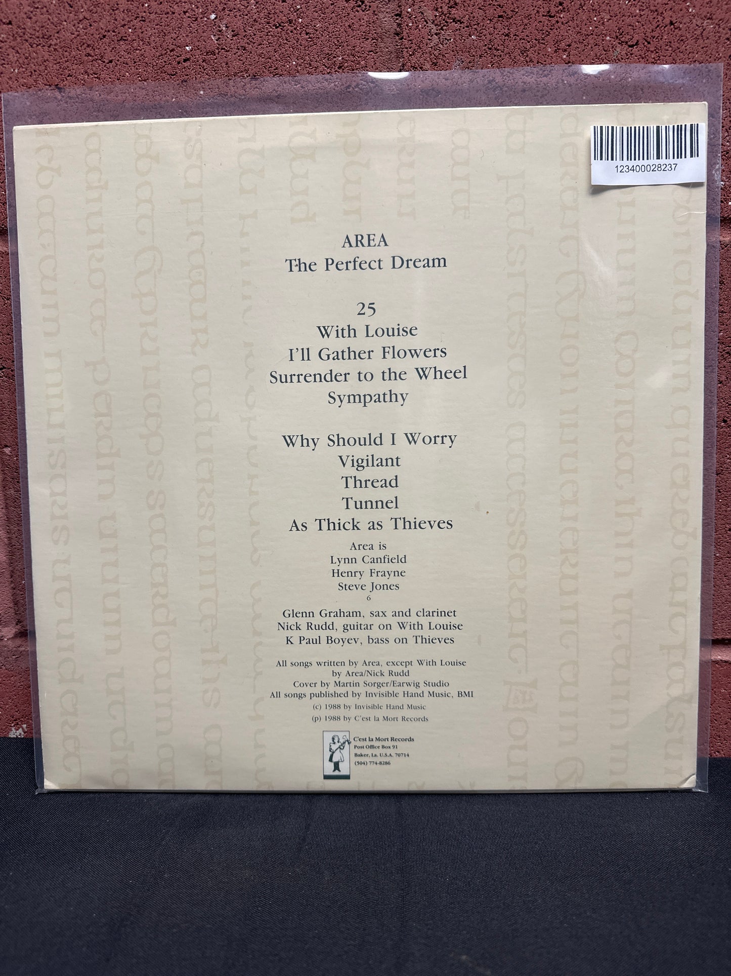 Used Vinyl:  Area ”The Perfect Dream” LP