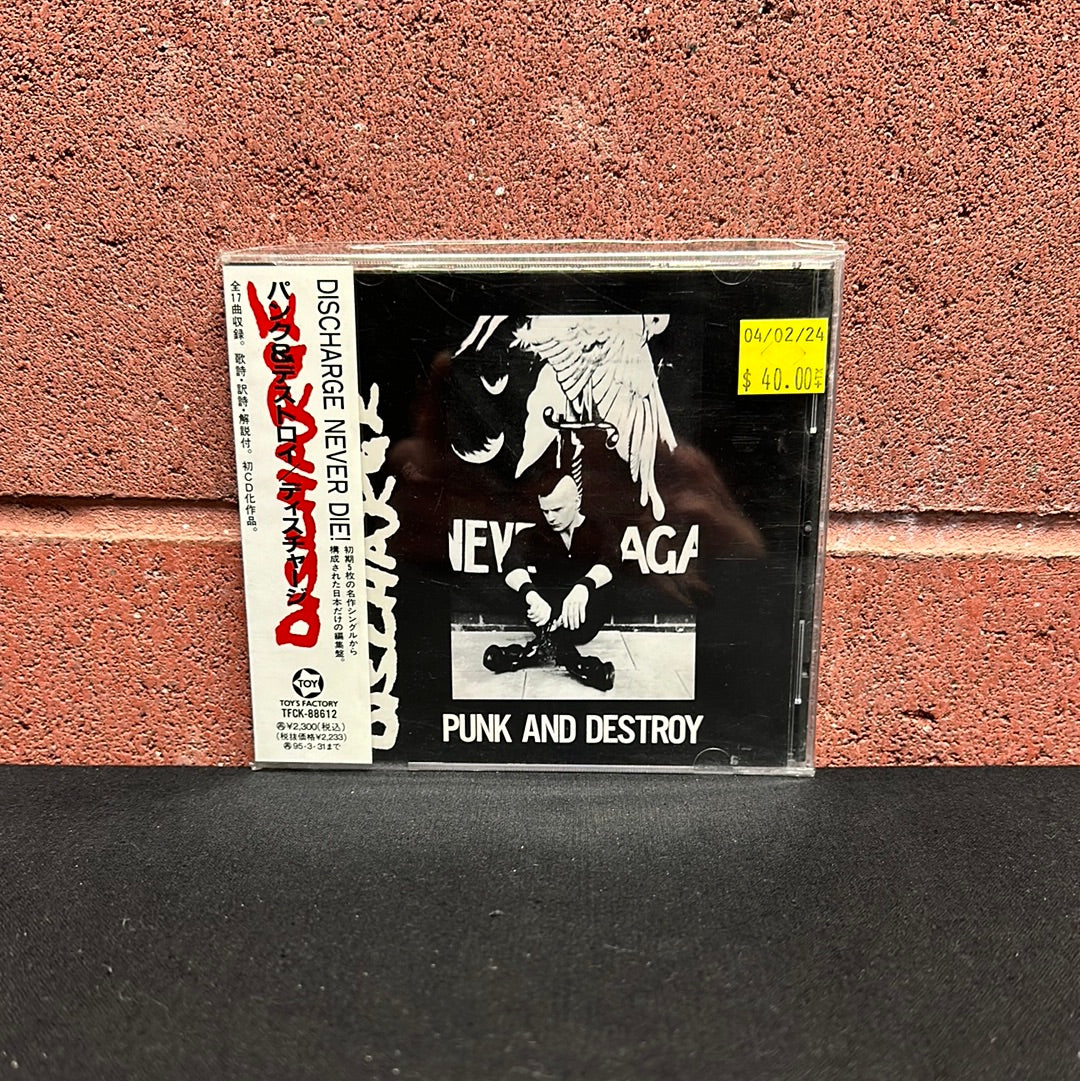 Used CD:  Discharge "Punk And Destroy" CD (Japanese Press)