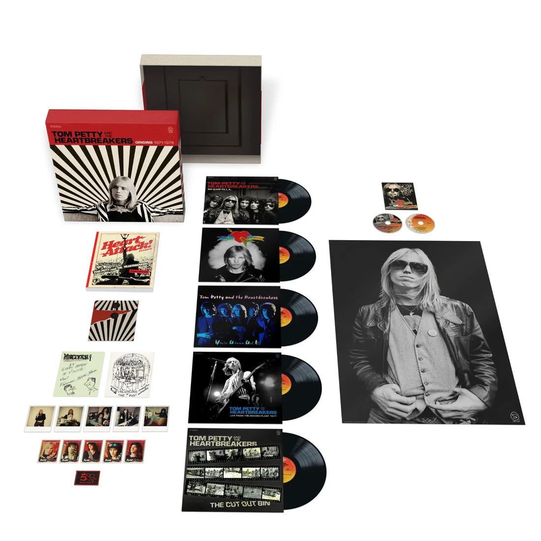 EMBARGO 9/18 PRE-ORDER: Tom Petty and the Heartbreakers "Origins 1971-1978" 5xLP + DVD + Blu-ray (Deluxe Edition 180g Vinyl)