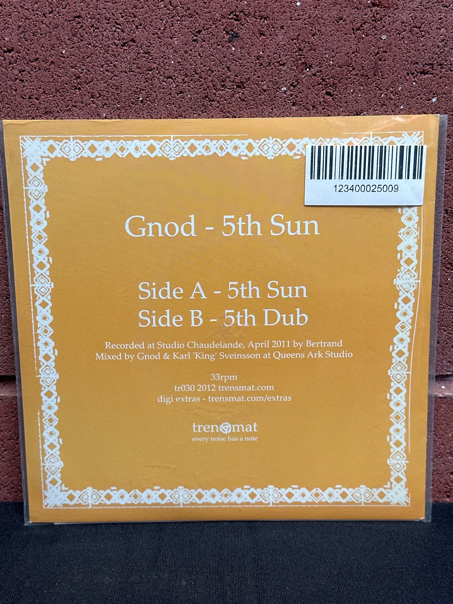 Used Vinyl:  Gnod ”5th Sun” 7" (Orange vinyl)