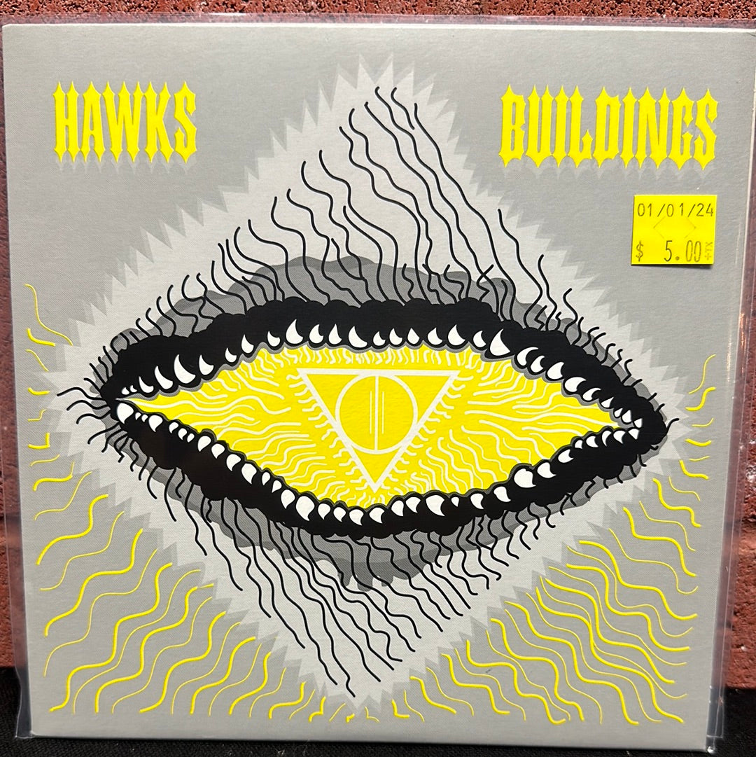 Used Vinyl:  Hawks / Buildings ”Hawks / Buildings” 7" (Yellow vinyl)