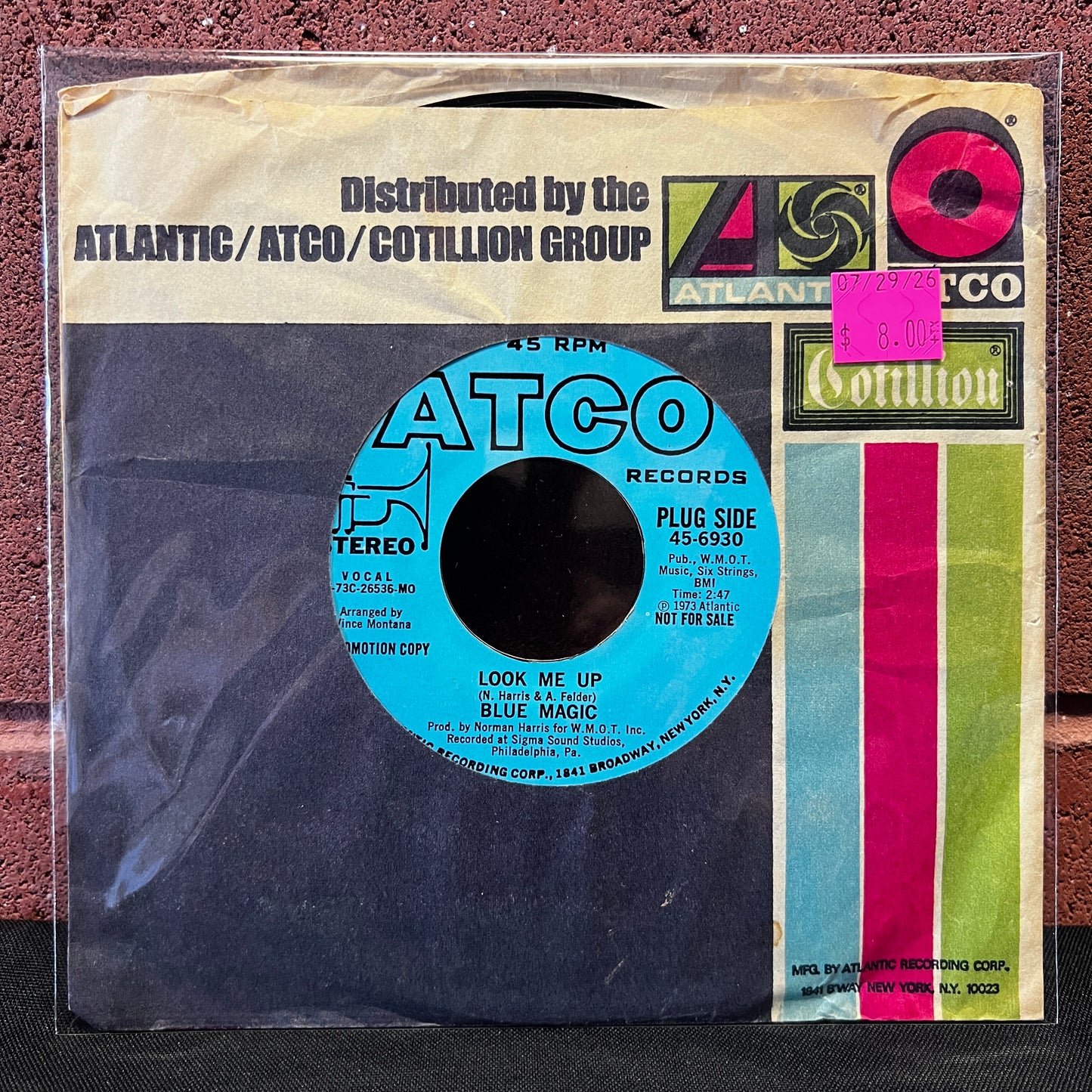 Used Vinyl: Blue Magic "Look Me Up" 7" (Promo)