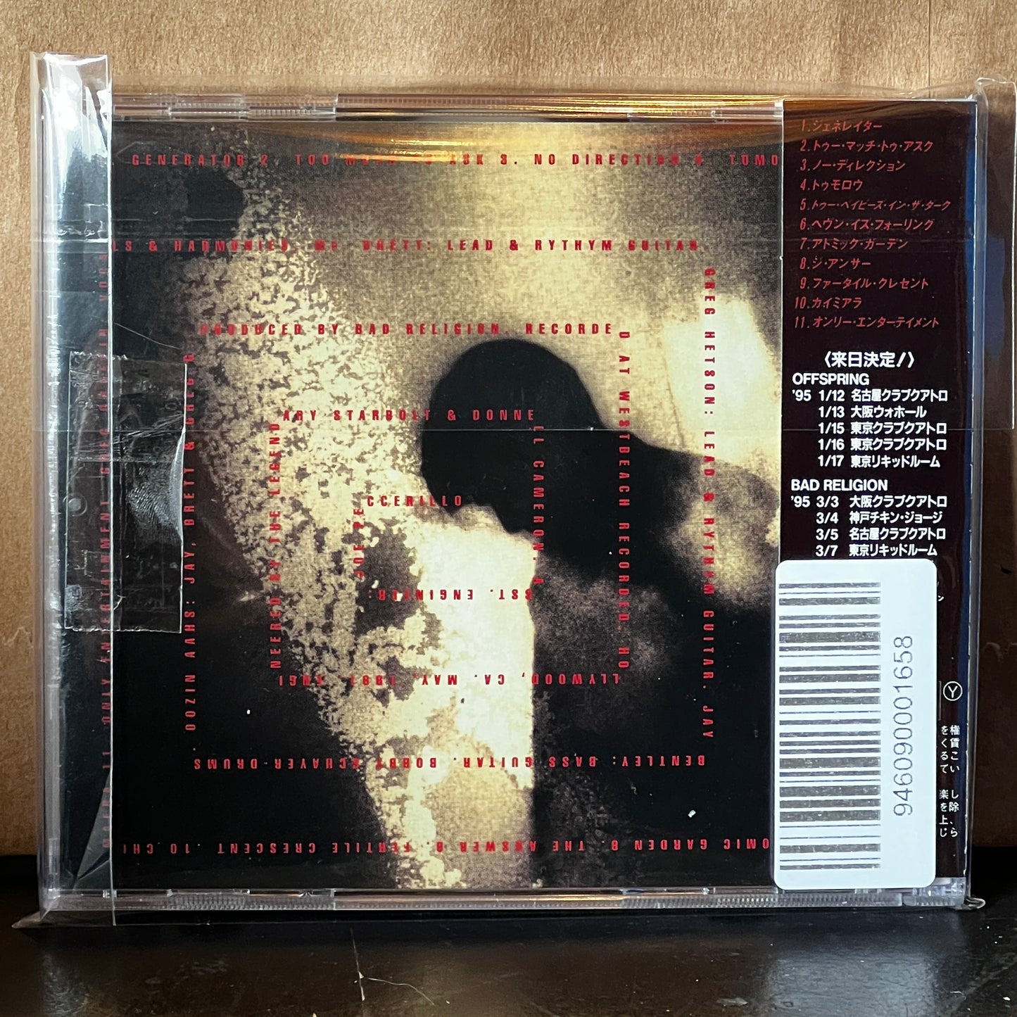 Used CD: Bad Religion "Generator" CD (1995 Japanese Press)