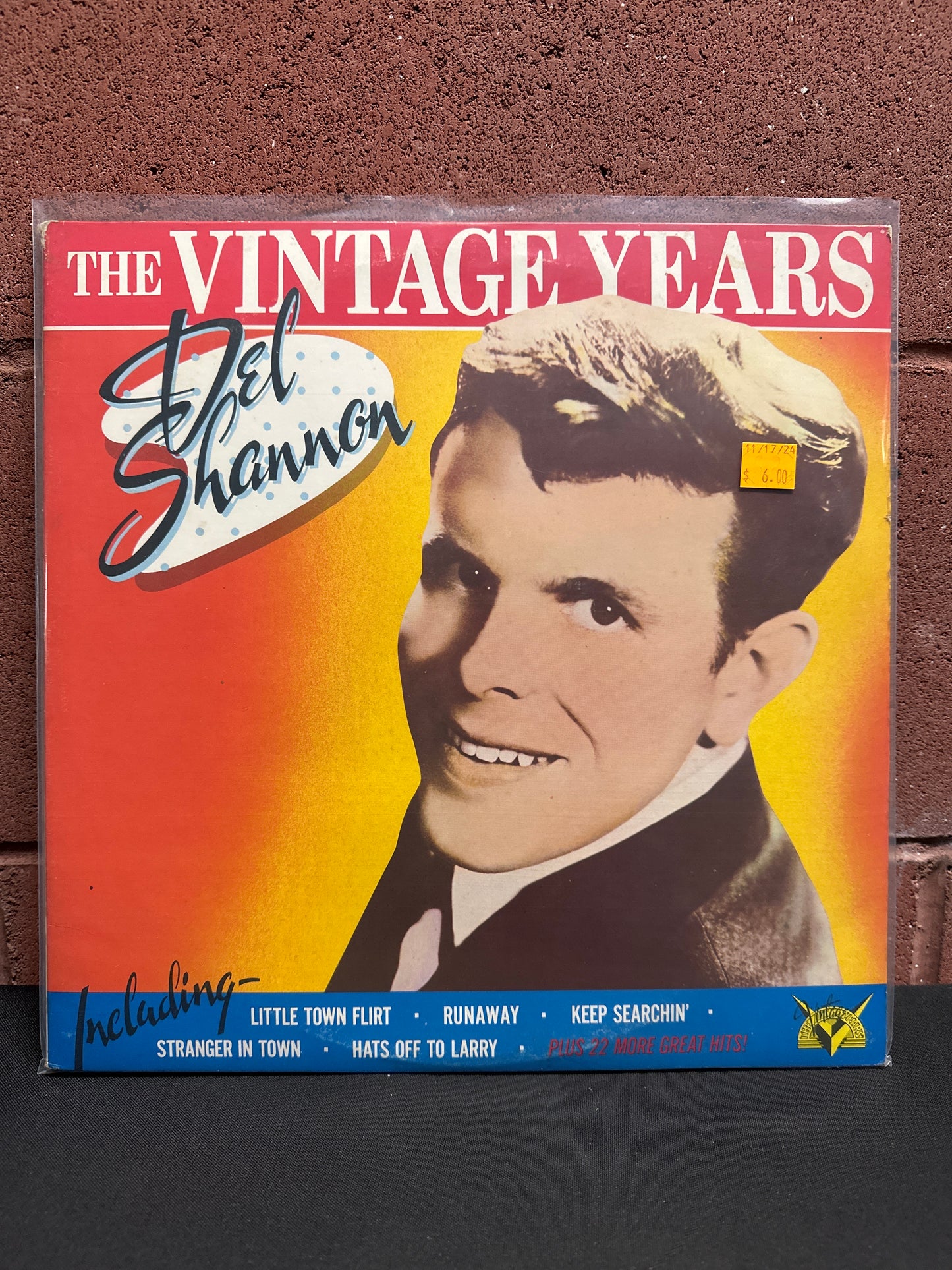 Used Vinyl:  Del Shannon ”The Vintage Years” 2xLP