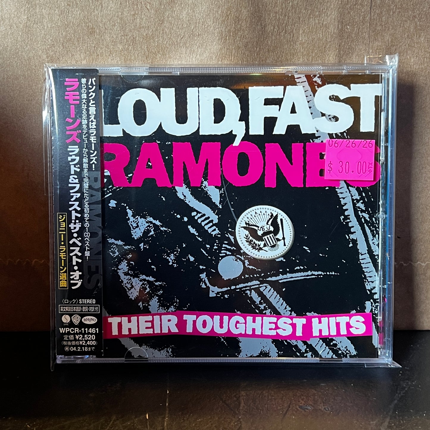 Used CD: Ramones "Loud, Fast Ramones: Their Toughest Hits" CD (2002 Japanese Press)