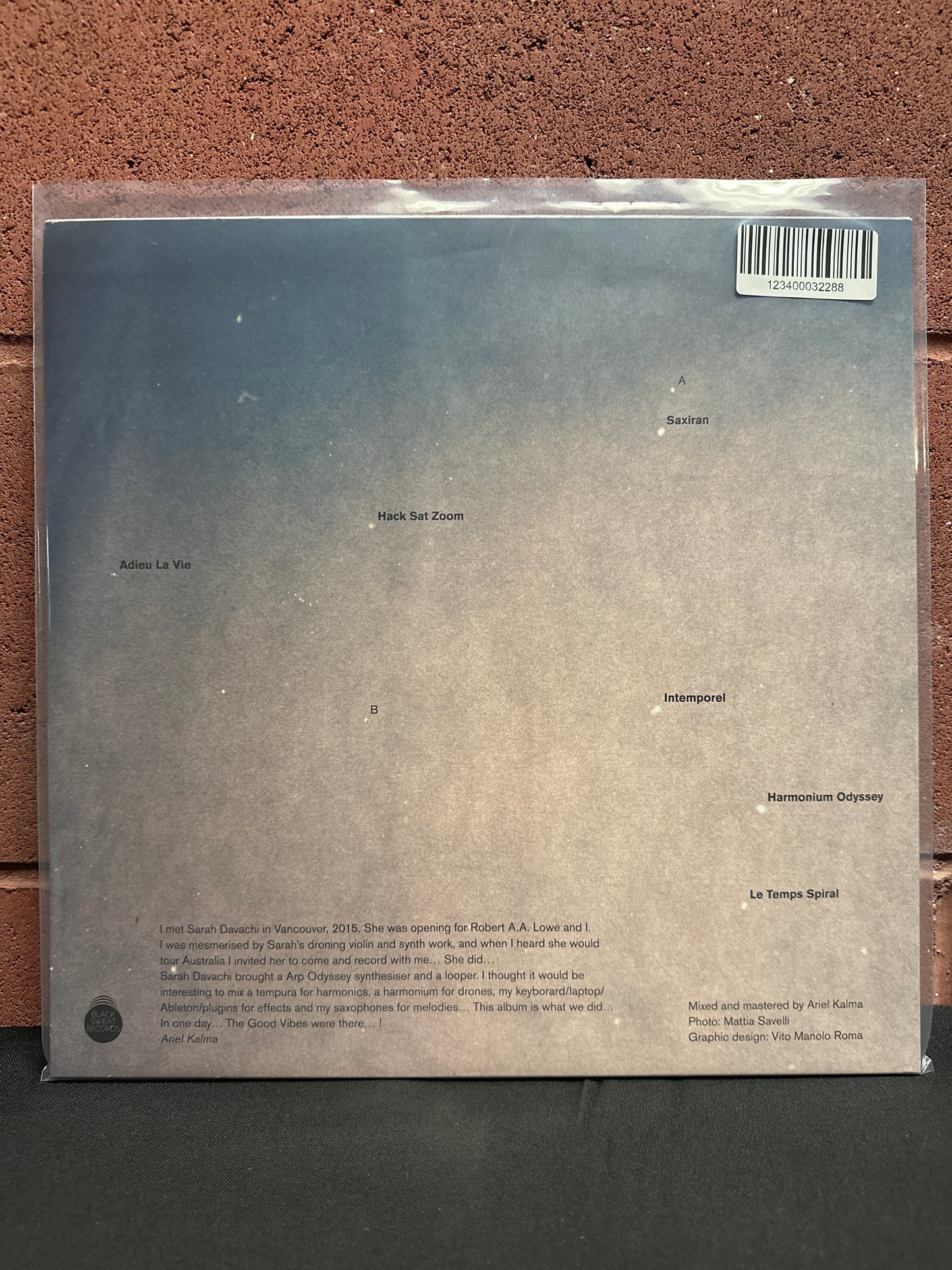 Used Vinyl:  Sarah Davachi & Ariel Kalma ”Intemporel” LP