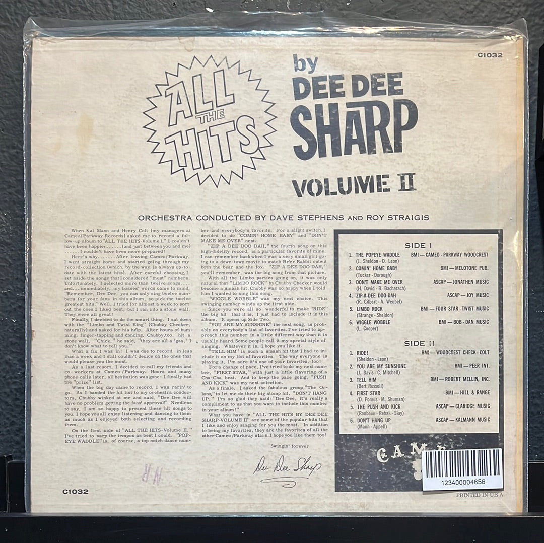 USED VINYL: Dee Dee Sharp “All The Hits By Dee Dee Sharp - Volume II” LP