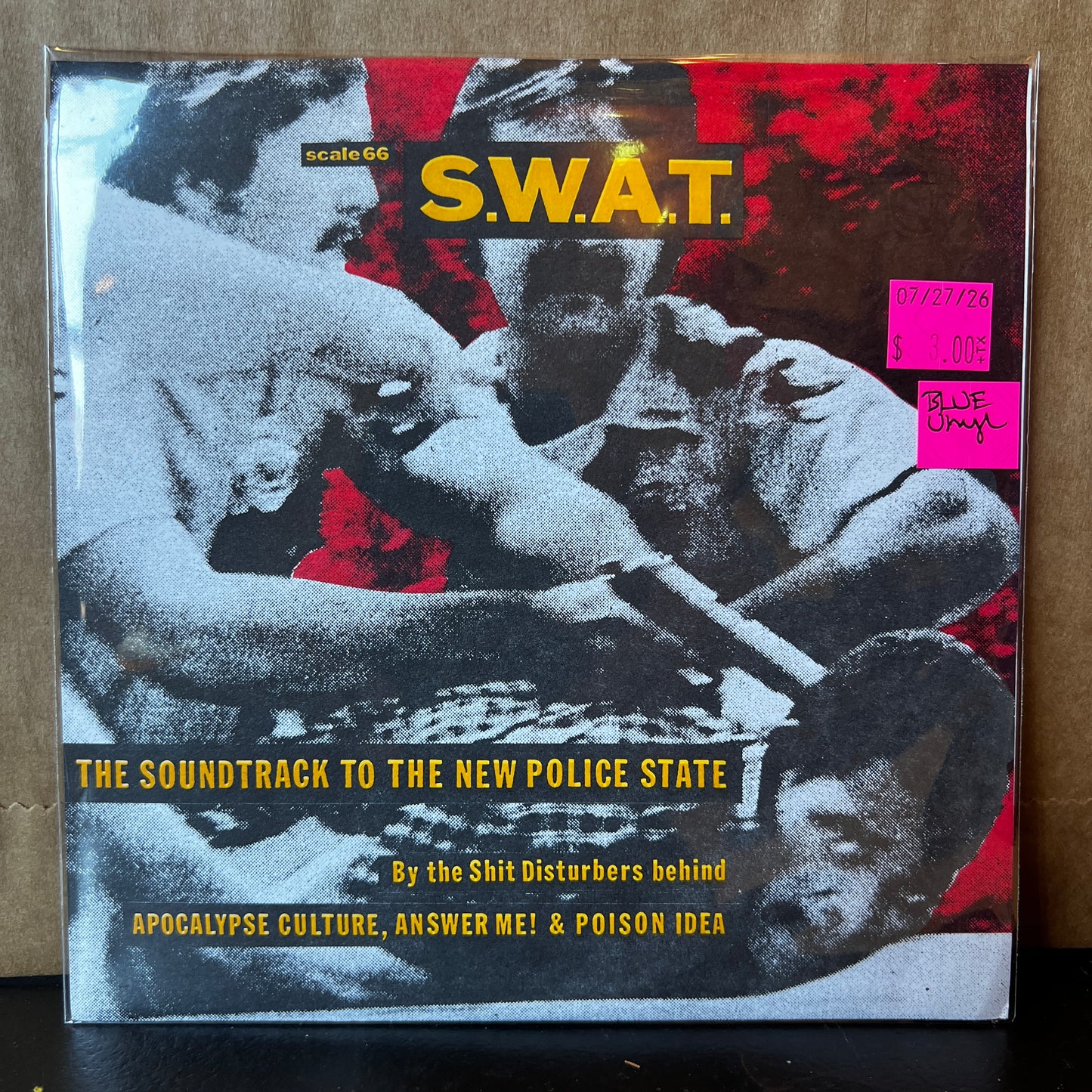 Used Vinyl: S.W.A.T. "S/T" 7" (1994 Press - Blue Vinyl)