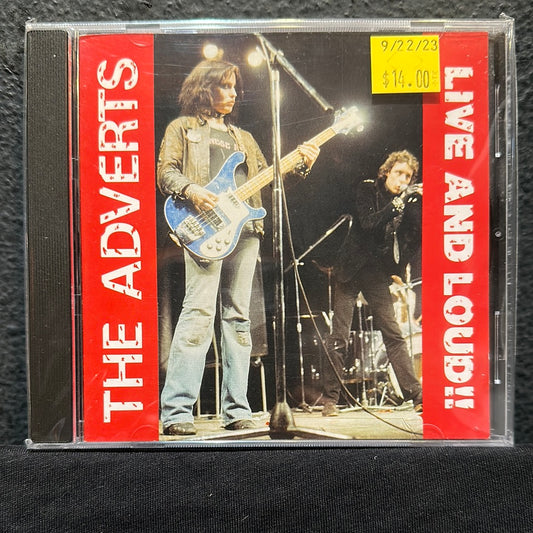 USED CD: The Adverts "Live And Loud!!" CD