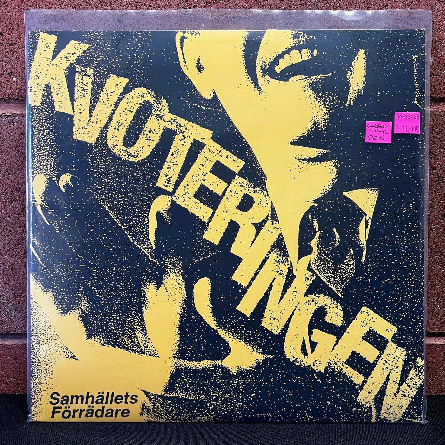 Used Vinyl: Kvoteringen "Samhällets Förrädare" LP (2010 Press - Green Vinyl)