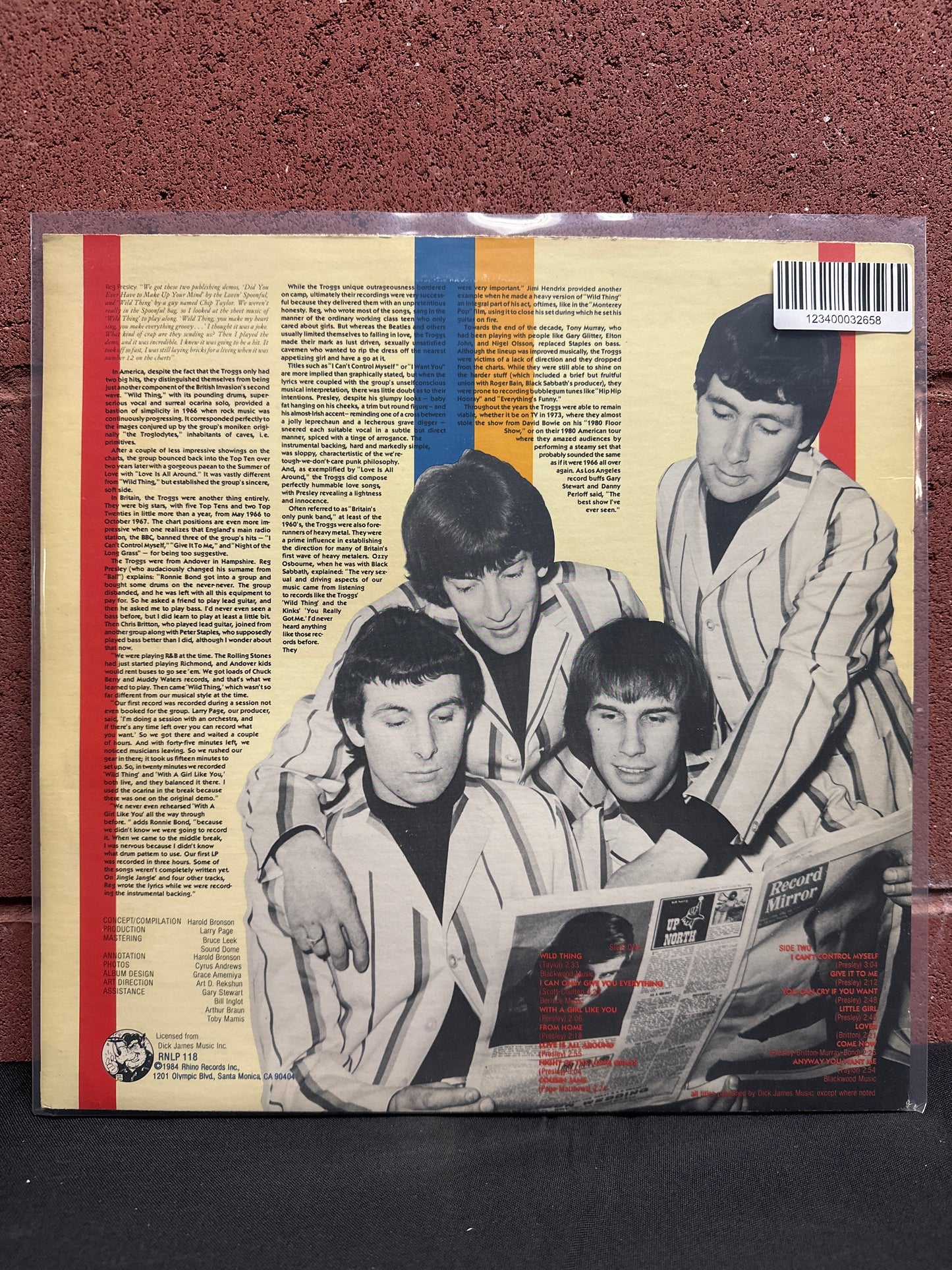 Used Vinyl:  The Troggs ”Best Of The Troggs” LP