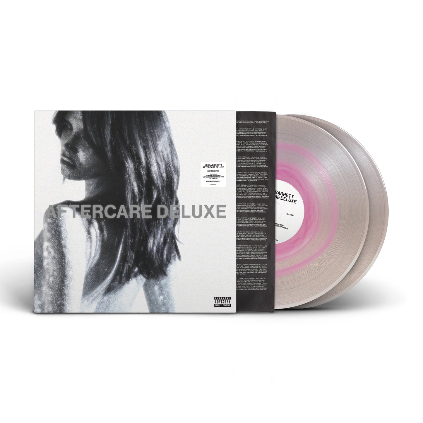 Nessa Barrett "AFTERCARE DELUXE: 2xLP (Pink & Clear Vinyl)