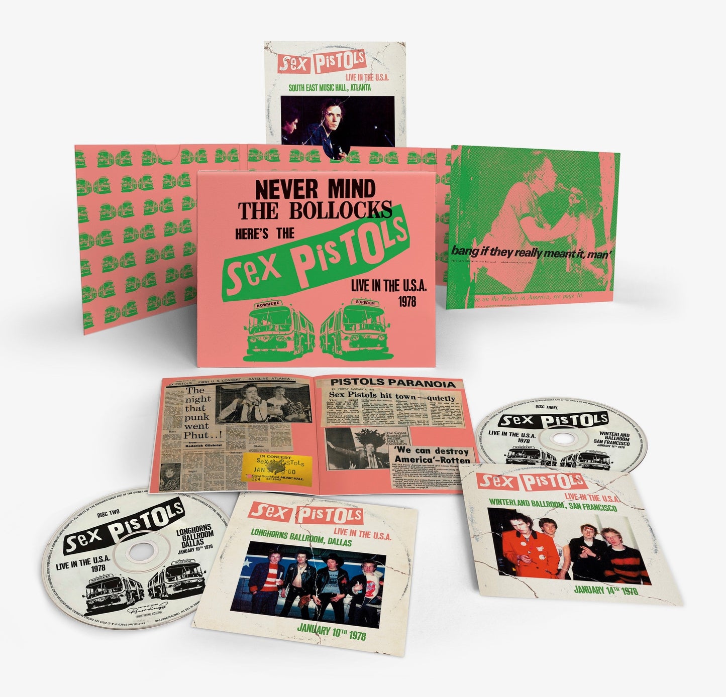 PRE-ORDER: Sex Pistols "Live In The U.S.A. 1978" 3xCD