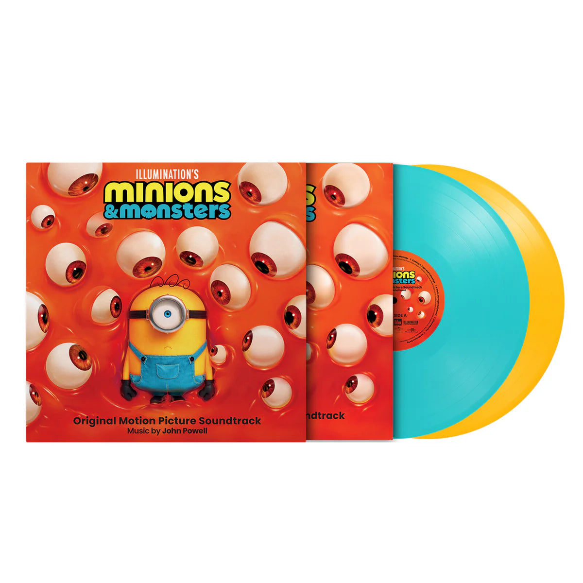 PRE-ORDER: John Powell "Minions & Monsters (OST)" 2xLP (Yellow & Turquoise Vinyl)