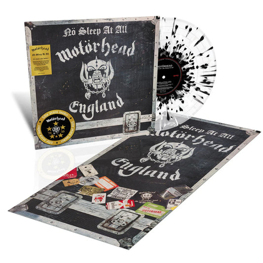 Motorhead "No Sleep At All (50th Anniversary)" LP (Clear/Black-White Splatter Vinyl)