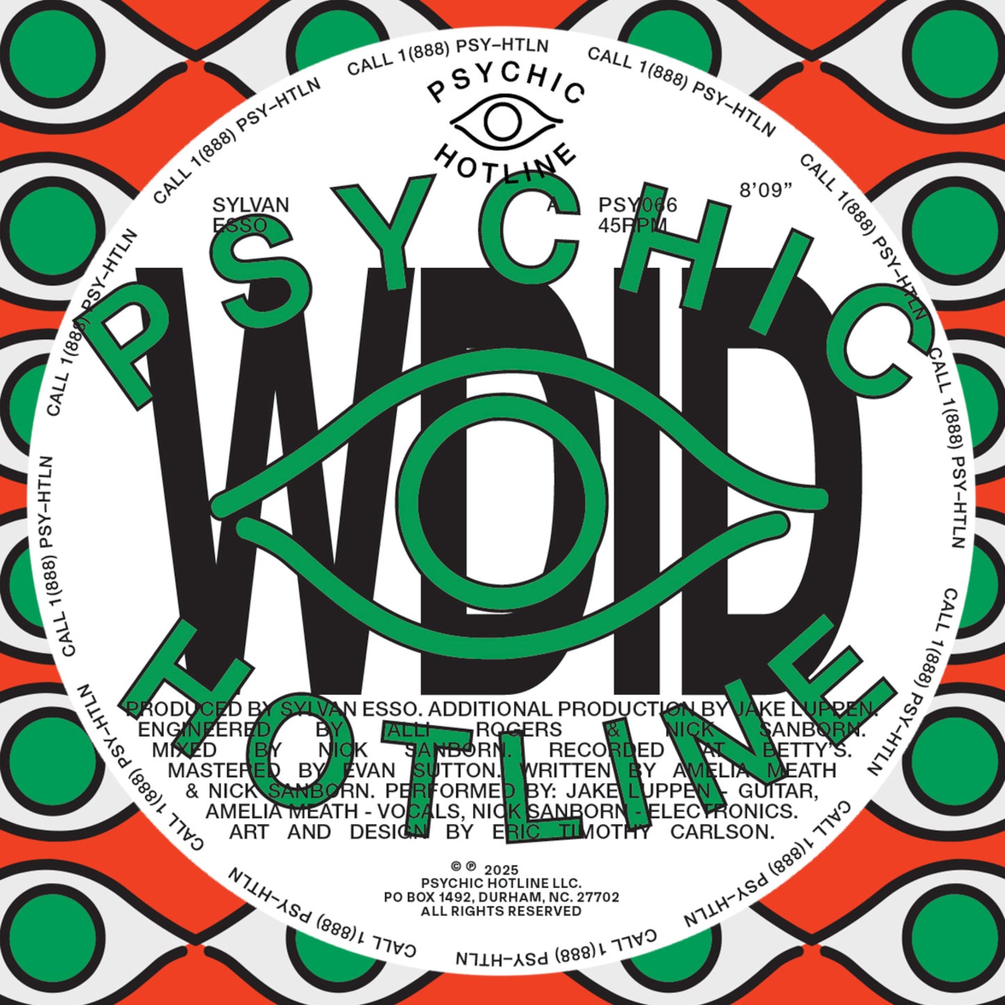 Sylvan Esso "WDID b/w KEEP ON" 12" Single