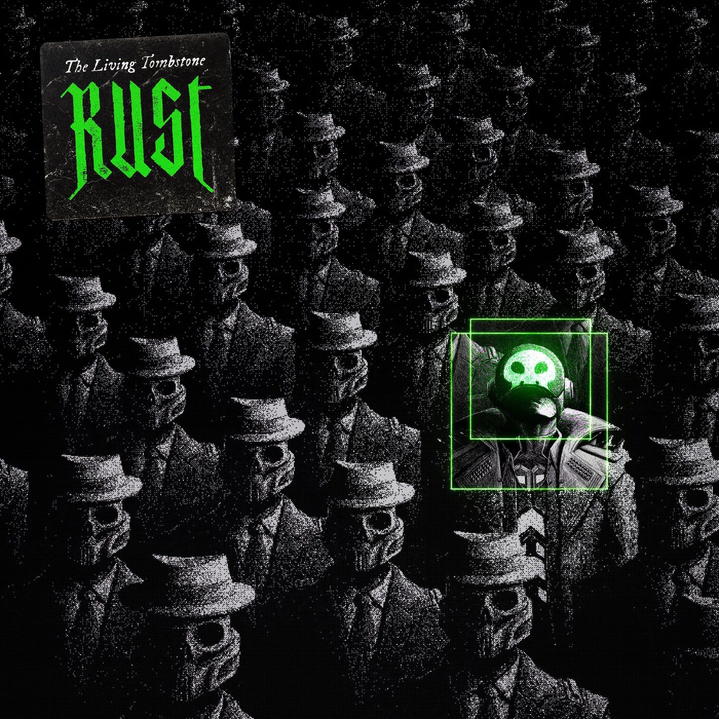 The Living Tombstone "Rust" LP (Green/Black Splatter Vinyl)