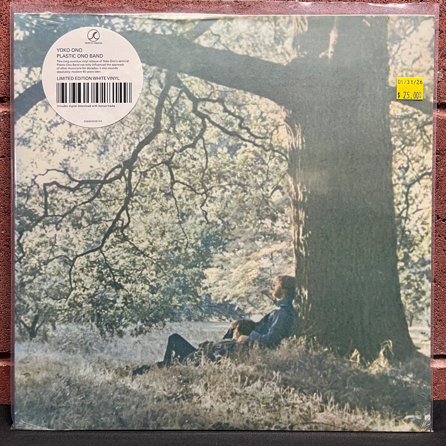 Used Vinyl: Yoko Ono / Plastic Ono Band "Plastic Ono Band" LP (2016 Press - White Vinyl)