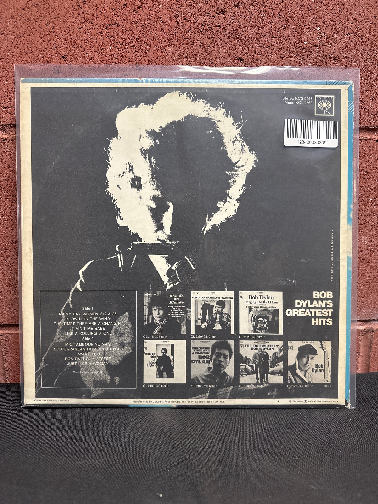 Used Vinyl:  Bob Dylan ”Bob Dylan's Greatest Hits” LP