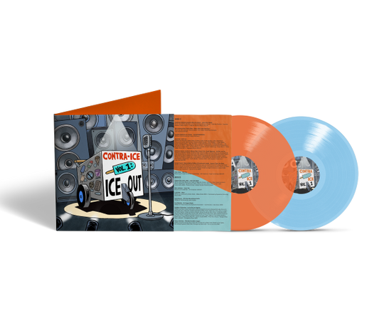 V/A "Contra-ICE Vol. 1: Ice Out" 2xLP (Orange/Blue Vinyl)