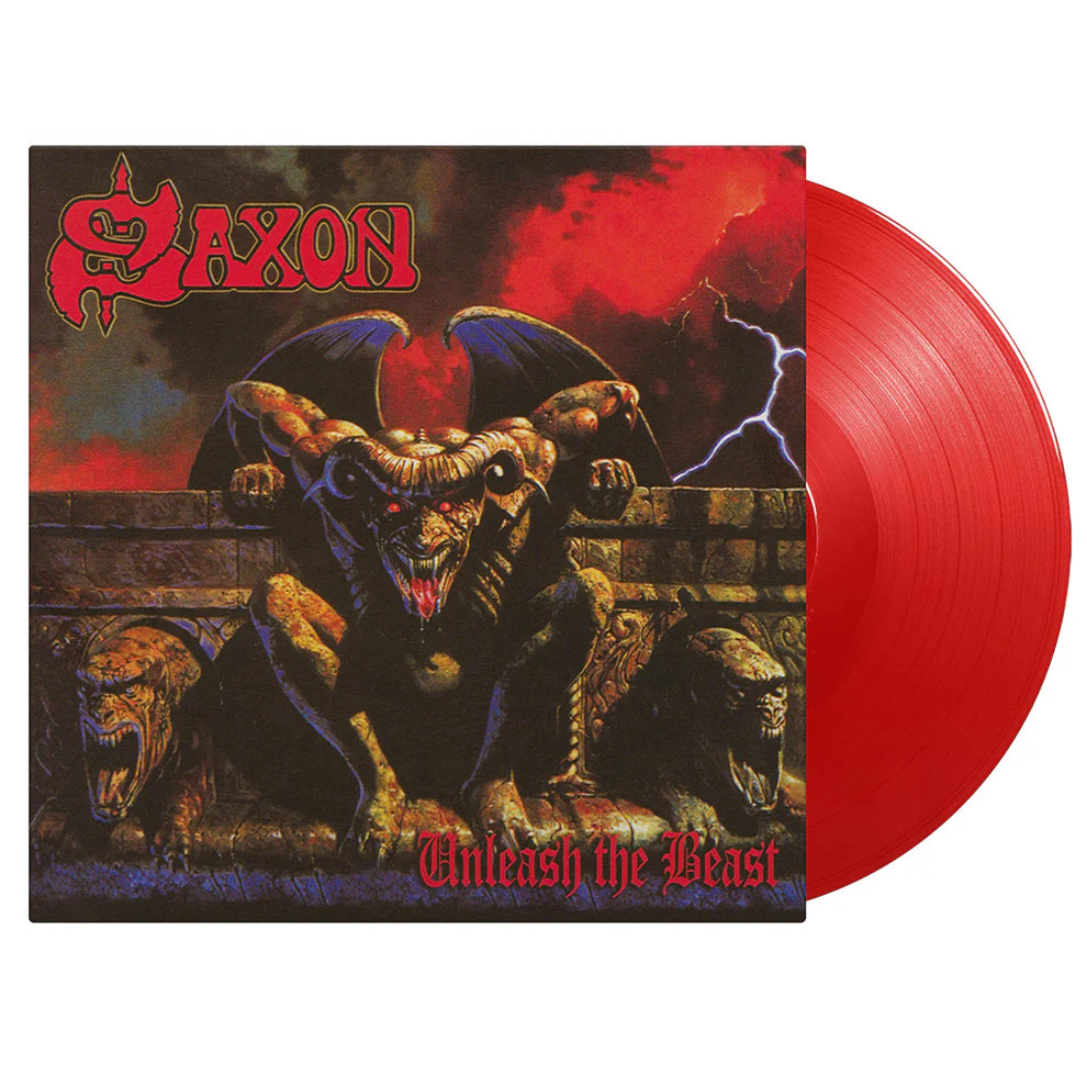 Saxon "Unleash the Beast" LP (Red Vinyl)
