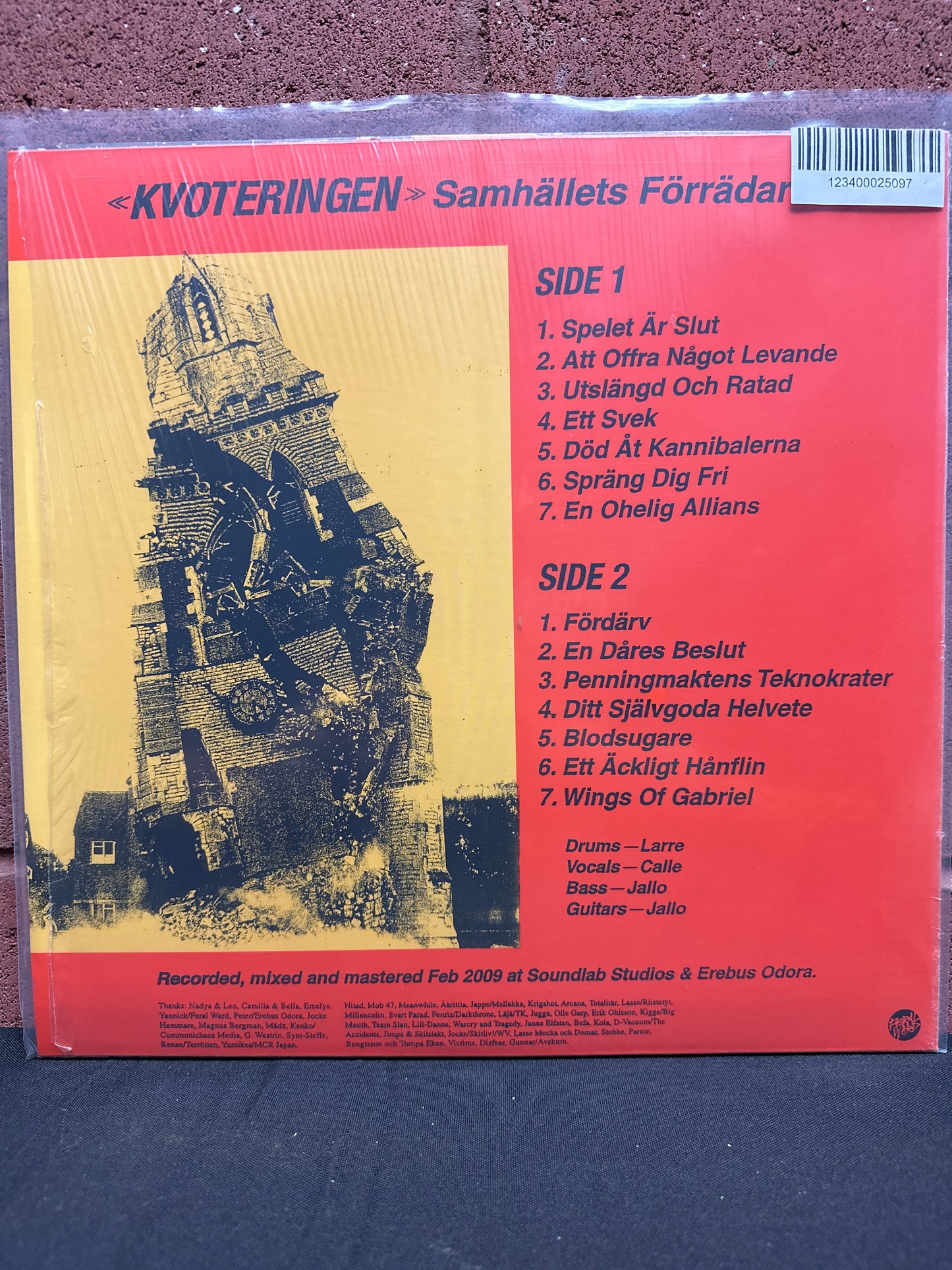 Used Vinyl:  Kvoteringen ”Samhällets Förrädare” LP