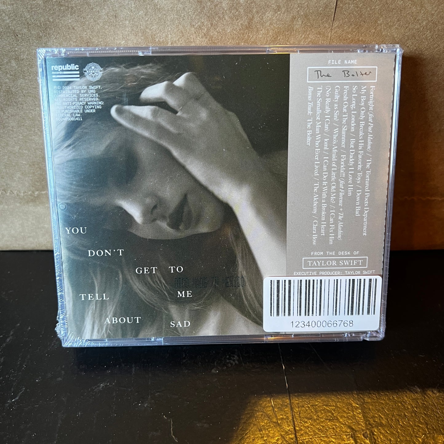 Used CD: Taylor Swift "The Tortured Poets Department (The Boiler)" CD (2024 Press - Sealed)