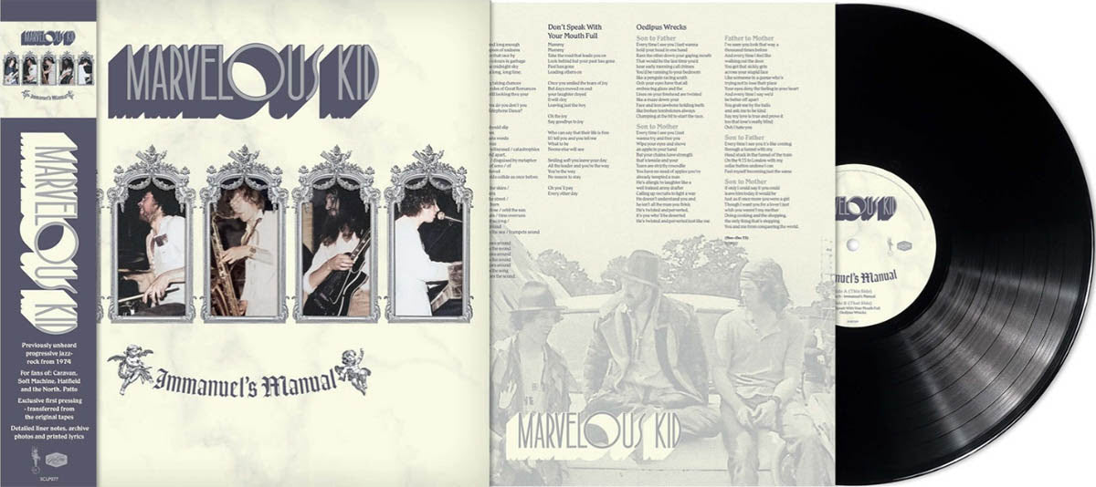 PRE-ORDER: Marvelous Kid "Immanuel’s Manual " LP (Indie Exclusive 180g Black Vinyl)