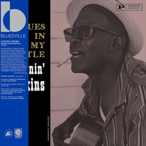 Hopkins Lightnin' "Blues in My Bottle (Bluesville Acoustic Sounds Series)" LP (180g Vinyl)