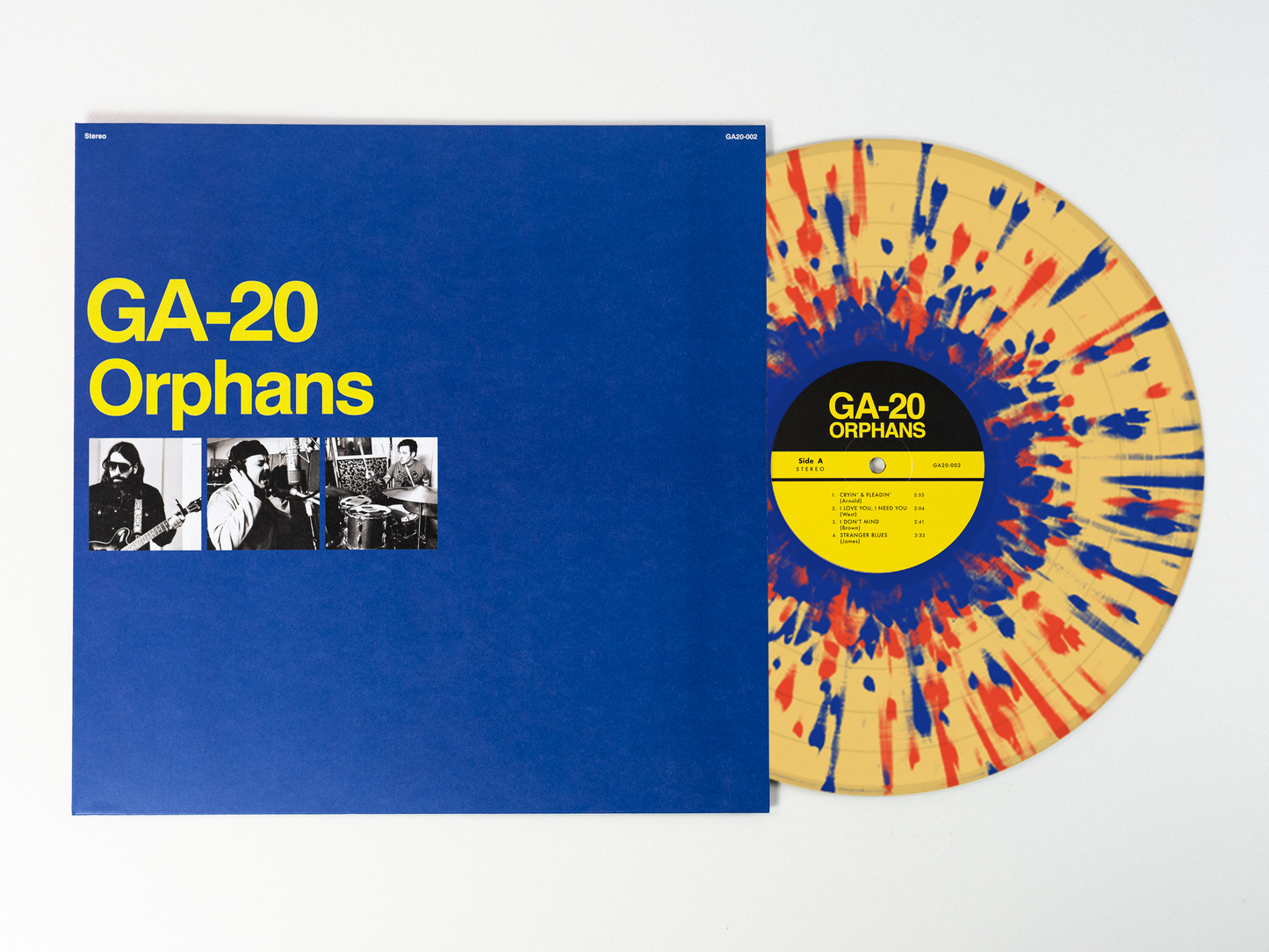 PRE-ORDER: GA-20 "Orphans" LP (Yellow w/ Orange & Blue Splatter Vinyl)