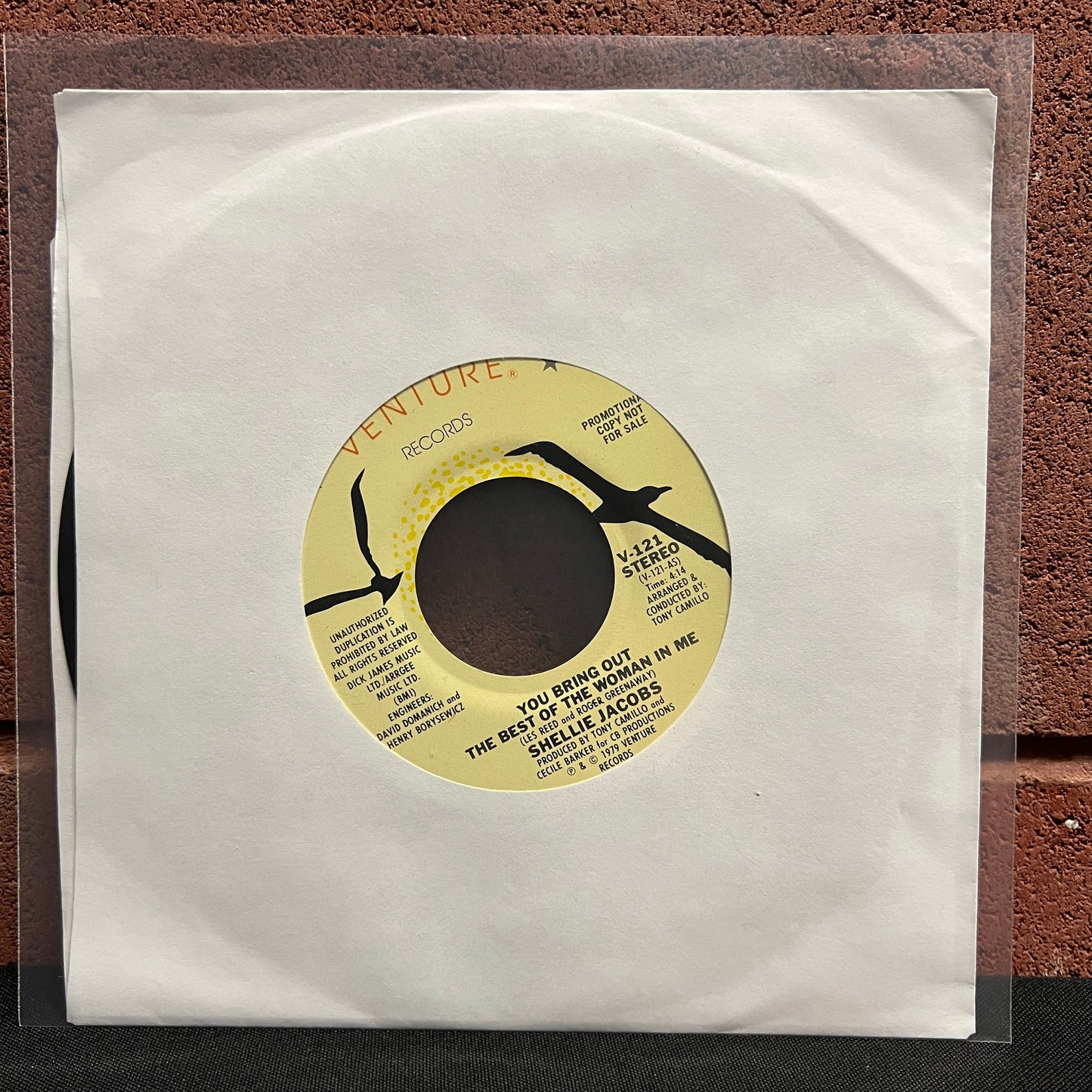 Used Vinyl: Shellie Jacobs "You Bring Out The Best Of The Woman In Me" 7"