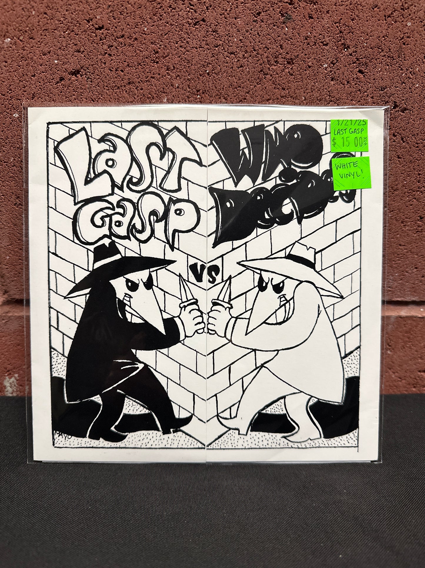 Used Vinyl: Last Gasp, Who Decides "Who Decides / Last Gasp Split" 7" (White Vinyl)