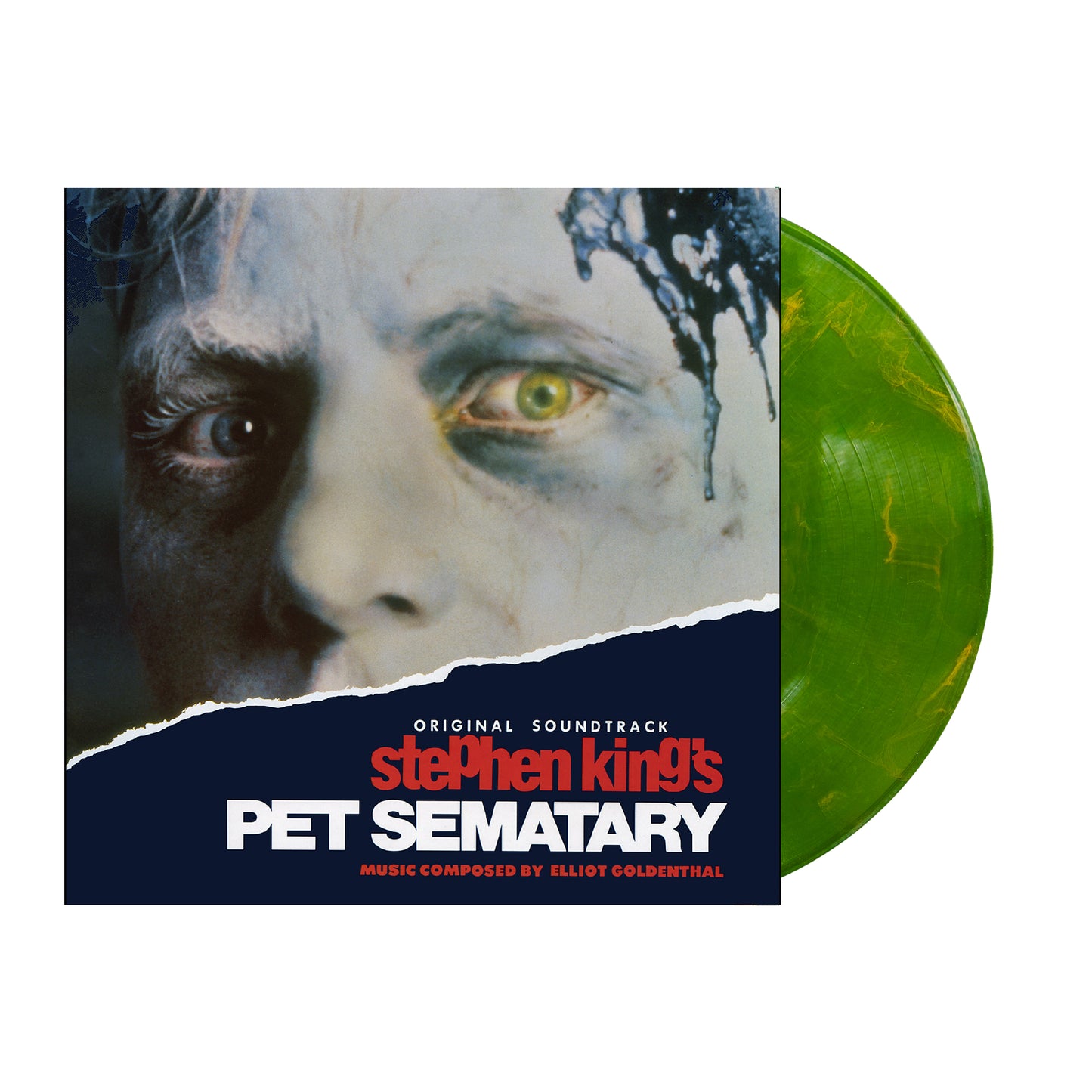 PRE-ORDER: Elliot Goldenthal "Stephen King's Pet Sematary (Music from the Motion Picture)" LP (Neon Green with Orange Swirl Color Vinyl))