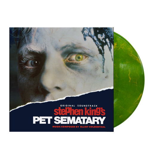 Elliot Goldenthal "Stephen King's Pet Sematary (Music from the Motion Picture)" LP (Neon Green with Orange Swirl Color Vinyl))