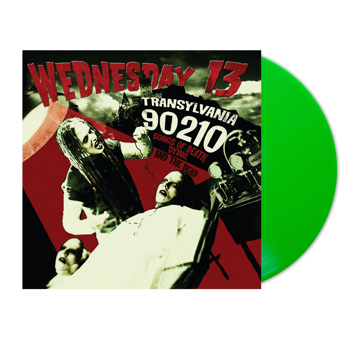 PRE-ORDER: Wednesday 13 "Transylvania 90210" LP (Neon Green Vinyl)