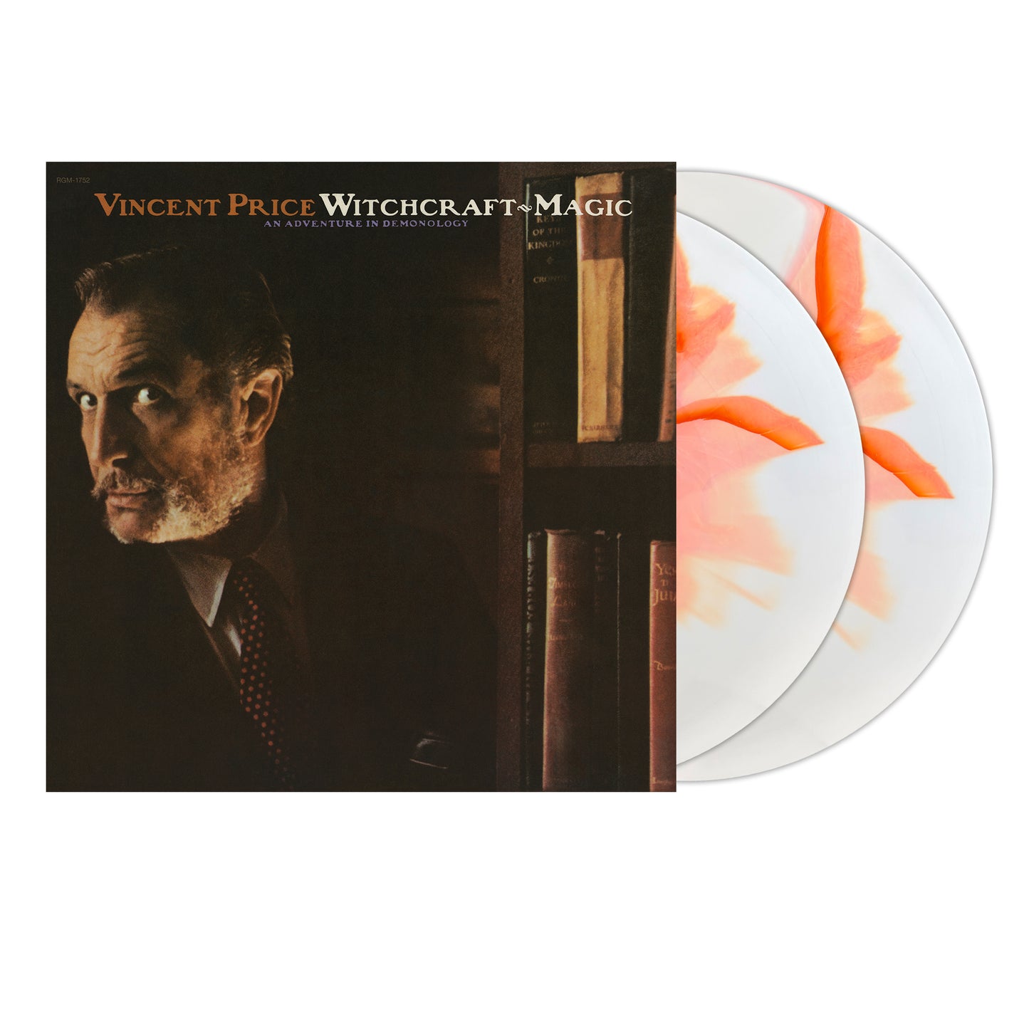 PRE-ORDER: Vincent Price "Witchcraft Magic: An Adventure In Demonology" 2xLP (Flickering Orange Flame Pet Plastic Vinyl)