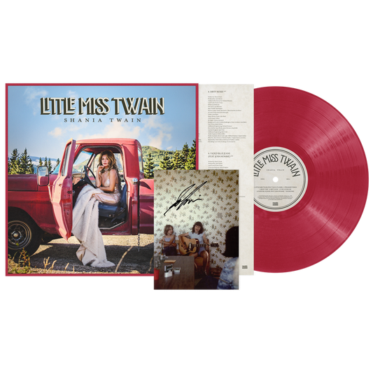 PRE-ORDER: Shania Twain "Little Miss Twain" LP (Indie Exclusive Rosie Red Vinyl, Signed Insert)