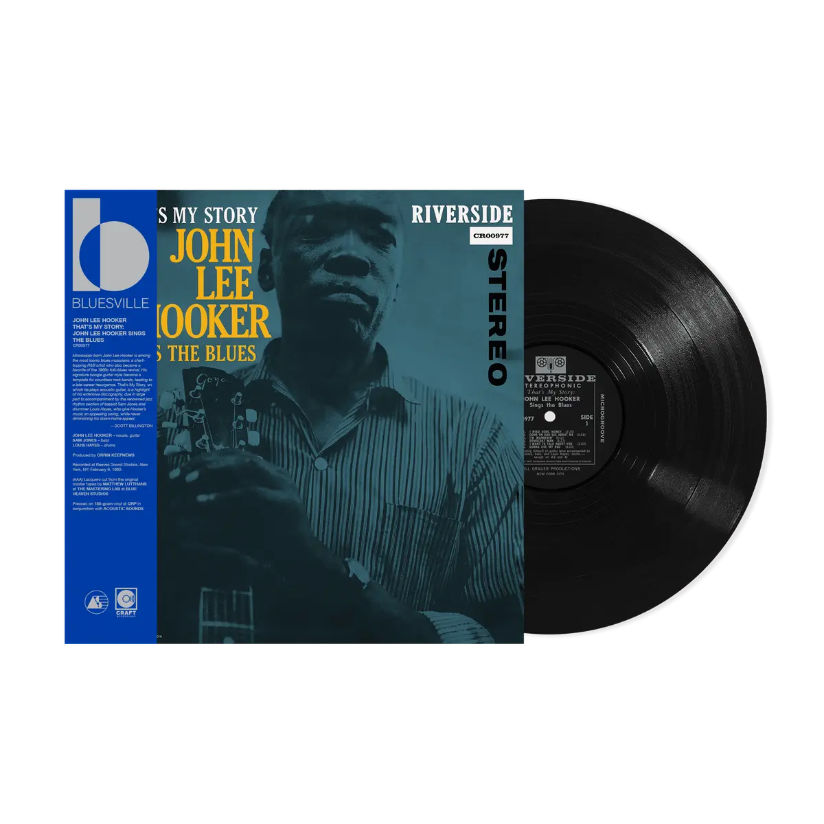 PRE-ORDER: John Lee Hooker "That's My Story (Bluesville Acoustic Sounds Series)" LP (180g Vinyl)