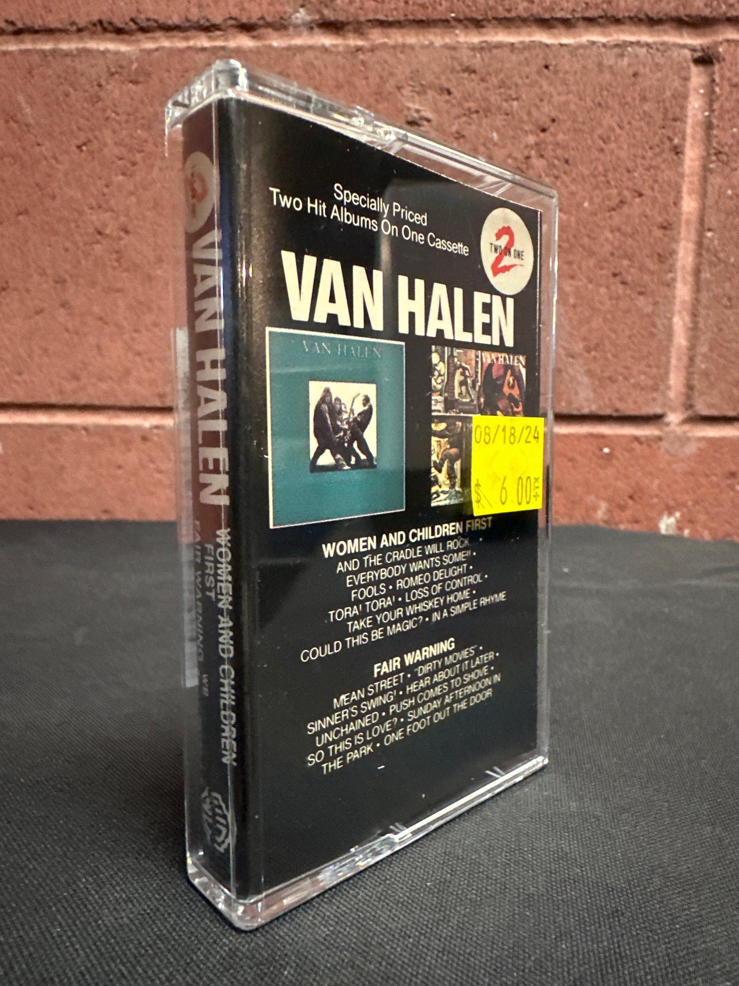 Used Cassette: Van Halen "Women And Children First / Fair Warning" Tape