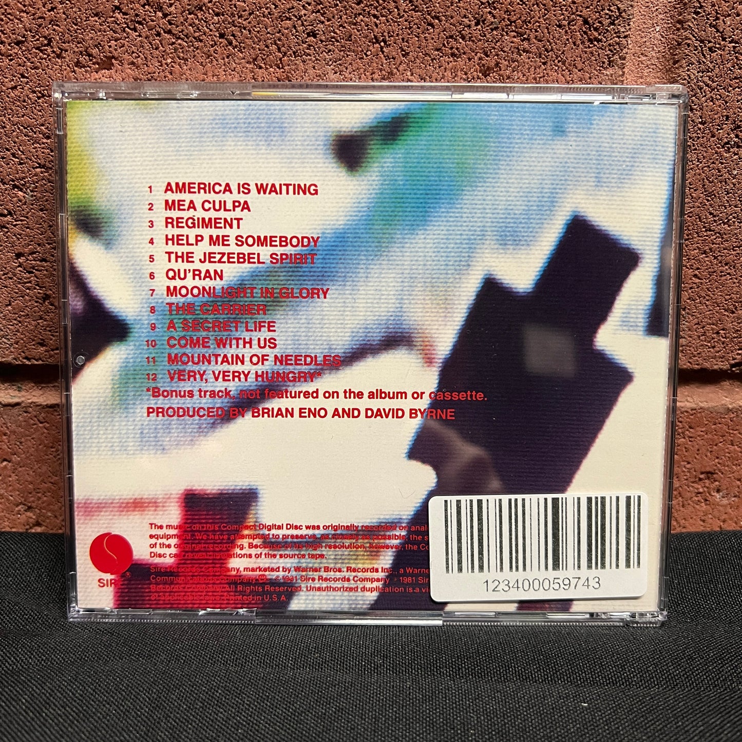 Used CD: Brian Eno - David Byrne "My Life In The Bush Of Ghosts" CD (1987 US press)