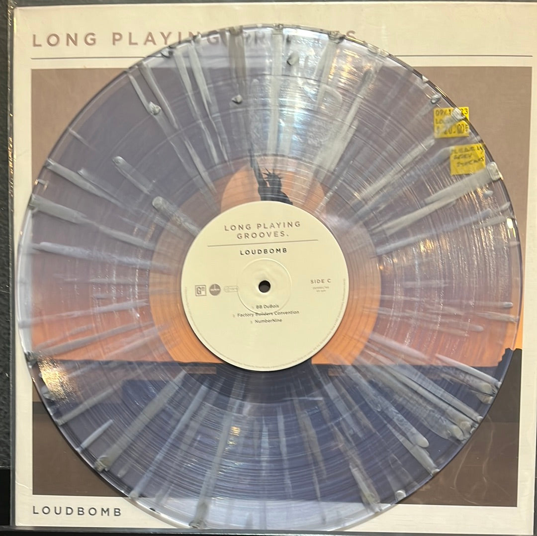 USED VINYL: LoudBomb "Long Playing Grooves" LP (clear with gray streaks)