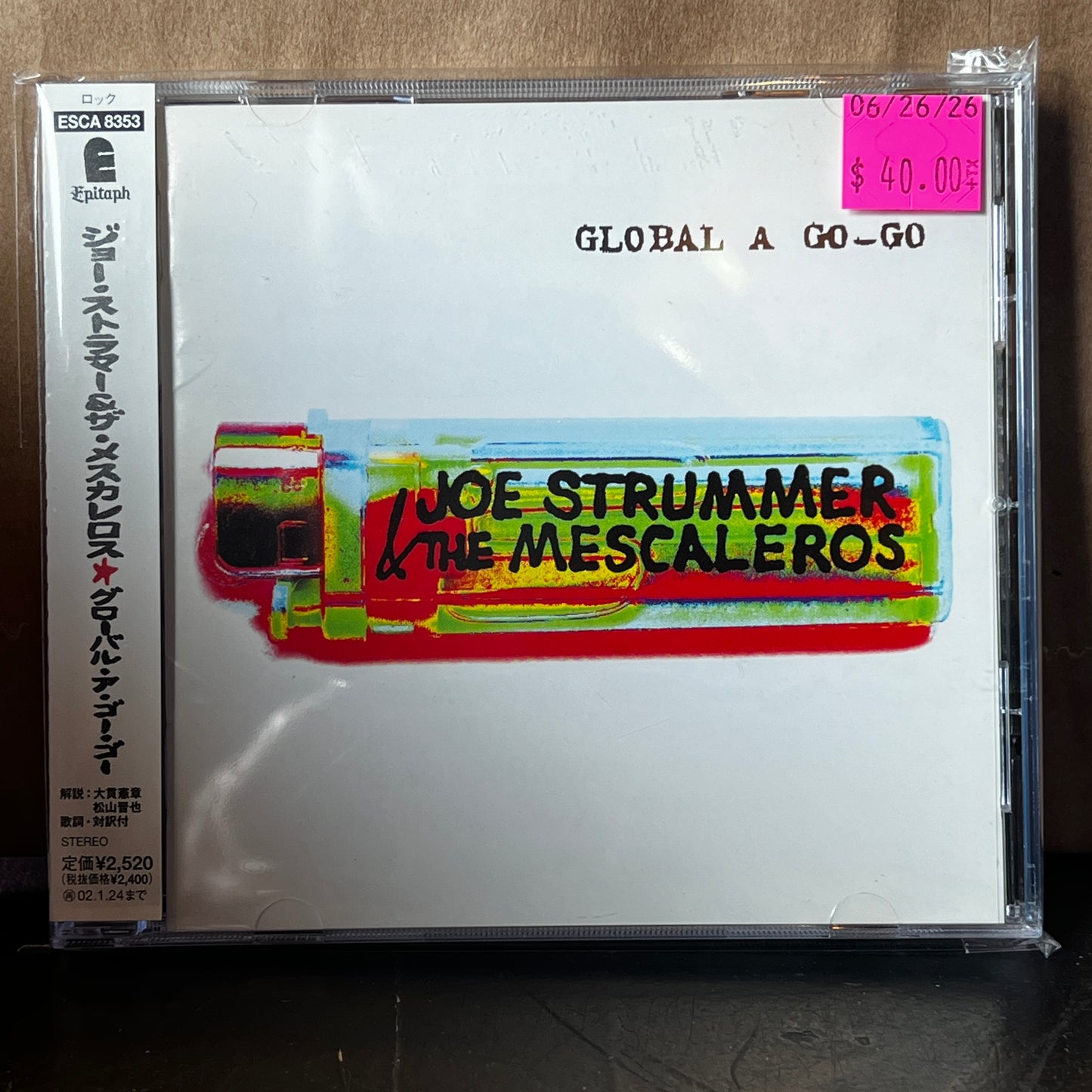 Used CD: Joe Strummer & The Mescaleros & Global A Go-Go" CD (2001 Japanese Press)