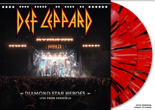 Def Leppard "Diamond Star Heroes: Live from Sheffield" 2xLP (180g Multicolor Splatter Vinyl)