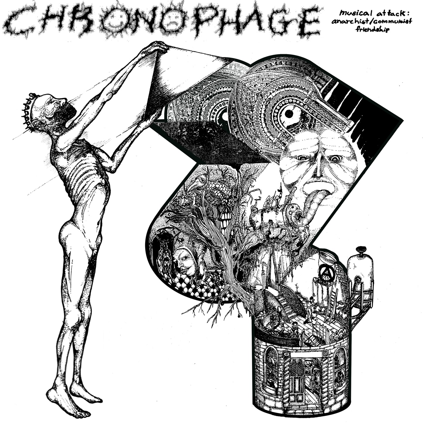 Chronophage "Musical Attack: Communist + Anarchist Friendship" 7" Single