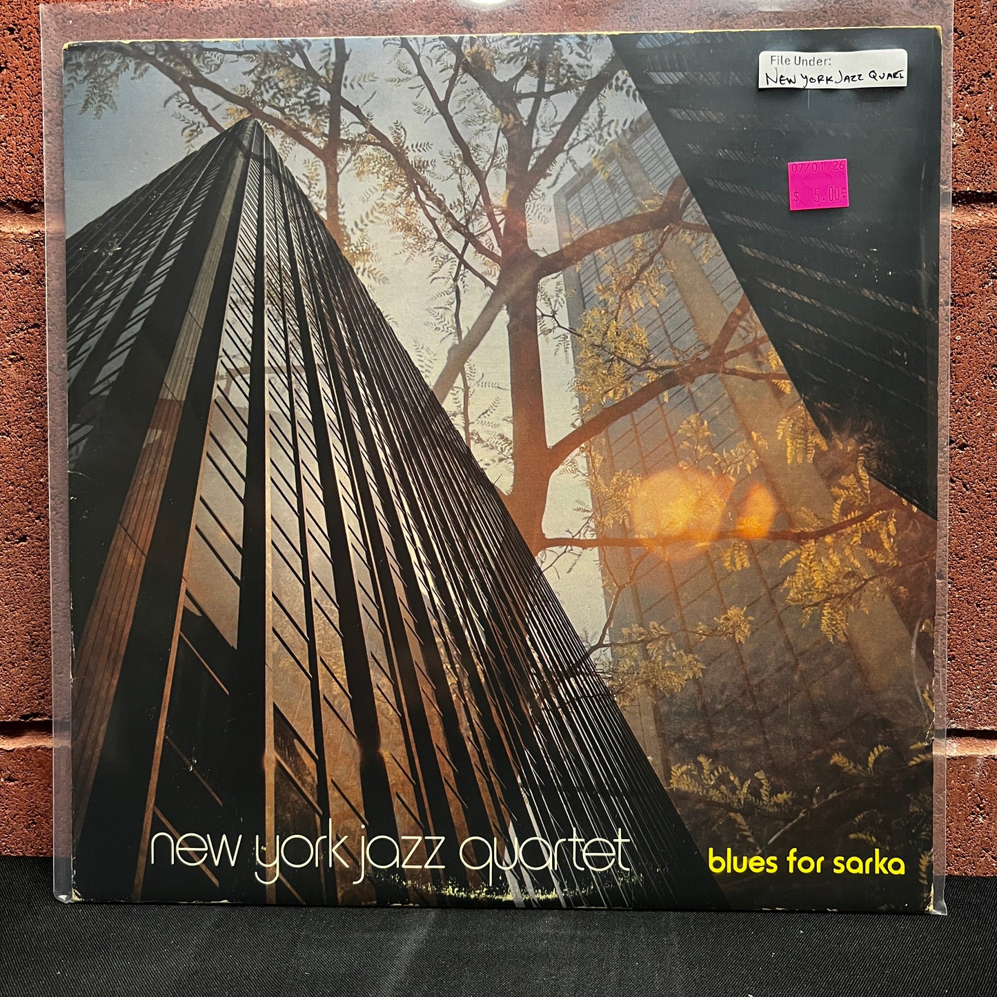Used Vinyl: New York Jazz Quartet "Blues For Sarka" LP (1979 pressing)