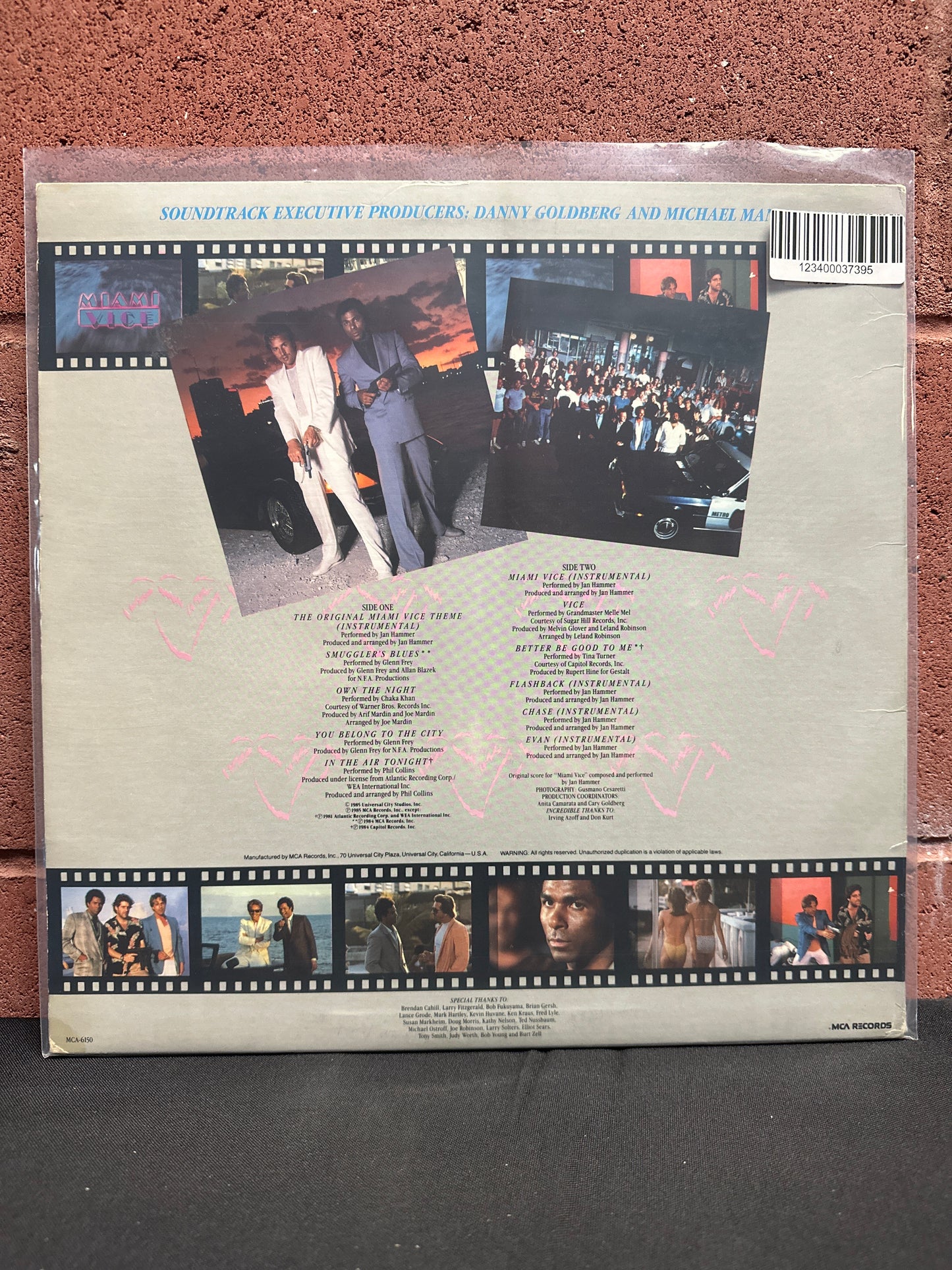 Used Vinyl:  Various ”Music From The Television Series "Miami Vice"” LP