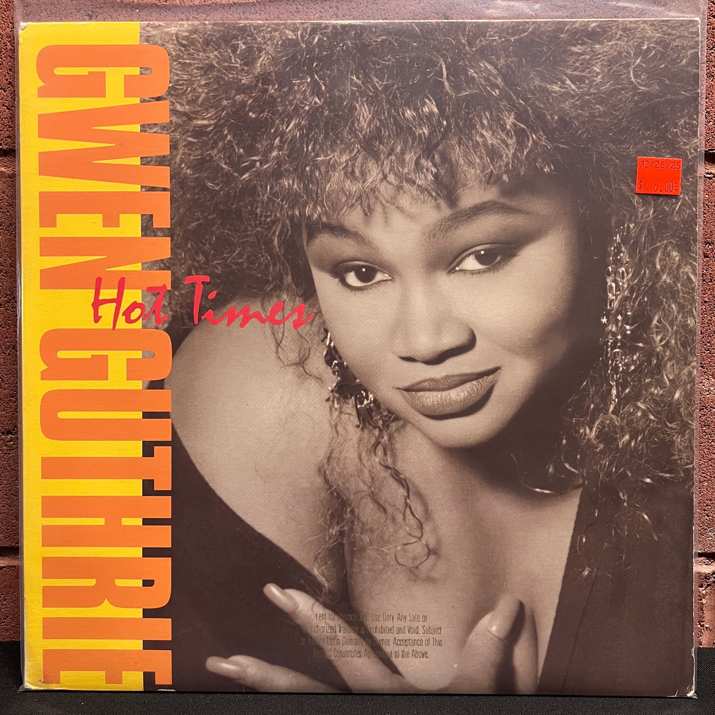 Used Vinyl: Gwen Guthrie "Hot Times" LP