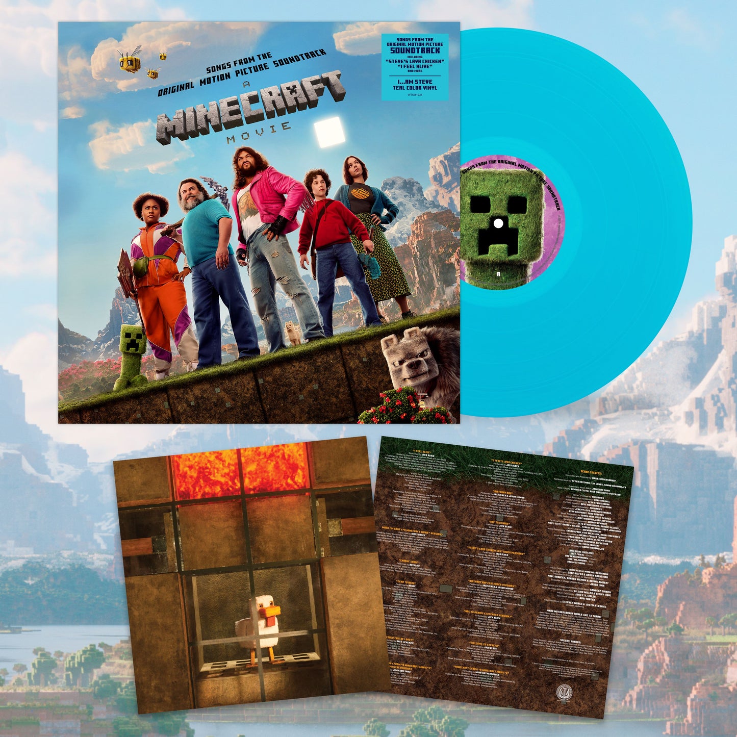 V/A "A Minecraft Movie (OST)" LP (Teal Vinyl)